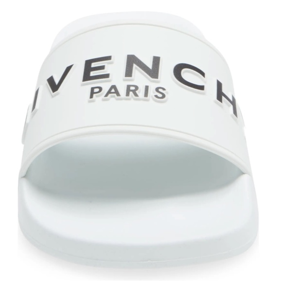 NIB $295 Givenchy Logo Slide Sandal in 7US / 37EU, WHITE! - Picture 5 of 6